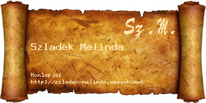 Szladek Melinda névjegykártya